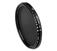 AsrMyjcx Filtre de Densité Neutre Variable -ND400 Lentille Slim Fader Circulaire Résistant Eau Répulsif Poussière avec Verre Optique pour Appareil Photo Ref,