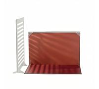 AsrMyjcx Fond Photographie Table avec Support Pliable Deux Sections Panneau Double Face Texture Imprimée et Teinte Unie Formata3 Adapté au Catalogue Réseaux, Ensemble Douze