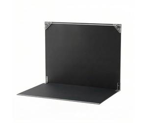 AsrMyjcx Fond Photographie Table avec Support Pliable Deux Sections Panneau Double Face Texture Imprimée et Teinte Unie Formata3 Adapté au Catalogue Réseaux, Ensemble Quatre