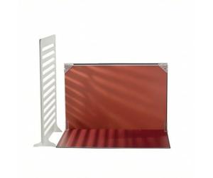 AsrMyjcx Fond Photographie Table avec Support Pliable Deux Sections Panneau Double Face Texture Imprimée et Teinte Unie Formata3 Adapté au Catalogue Réseaux, Ensemble Douze