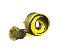 AsrMyjcx Housse de Canne à Pêche, étui de Protection, Fourreau en Pet avec Structure en Résistante pour Le Rangement et Le Transport des Cannes à Pêche, Noir Jaune