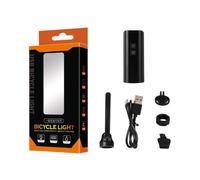 AsrMyjcx Lampe Vélo Avant Étanche Lampe Frontale Vélo Éclairage Bicyclette Feu Avant Lampe Avant Vélo Aluminium Batterie Rechargeable USB pour Cyclisme Sécurisé