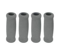 AsrMyjcx Lot de 4 Poignées En Mousse, Housses de Rechange, Rembourrées, Résistantes à La Transpiration, pour Seniors, Enfants, équipements Sportifs, Usage Quot, Gris, 1.9 Cm X 3.3 Cm X