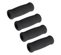AsrMyjcx Lot de 4 Poignées En Mousse, Housses de Rechange, Rembourrées, Résistantes à La Transpiration, pour Seniors, Enfants, équipements Sportifs, Usage Quot, Noir, 2.2 Cm X 3.5 Cm X