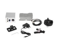 AsrMyjcx Machine DIY pour Canne à Pêche Kit Électrique Réparation Polyvalent Tourneuse Résine Appareil Enrouleuse Portable en PP Adaptée Aux Réparateurs, Pédale de Commande au Pied
