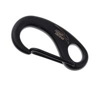 AsrMyjcx Mousqueton à Ressort Crochet d'attache Fermoir Rapide Porte-clés Acier Inoxydable Résistant à La Approprié pour Équipement de Plongé, Noir, 50mm