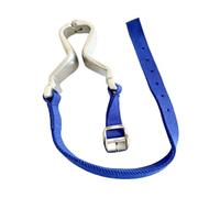 AsrMyjcx Muselière pour Cheval, Bride Corrective, Sécurité Métal et Fibre de Polyester pour Centre D'équithérapie, Soins Quotidiens, Bleu