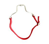 AsrMyjcx Muselière pour Cheval, Bride Corrective, Sécurité Métal et Fibre de Polyester pour Centre D'équithérapie, Soins Quotidiens, Rouge