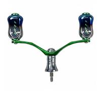 AsrMyjcx Poignée de Moulinet de Pêche en Aluminium Légère Articulation Rotative Double Accessoire Compatible Multiples Marques Prise en Main Confortable Usage, Vert, Dawa À Visser