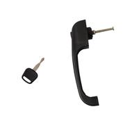 AsrMyjcx Poignée de Porte de Voiture avec Serrure Intégrée et ccessoires Externes pour Machines Agricoles, Poignée de Remplacement Universelle pour Chari, Style à Vis