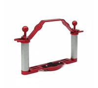 AsrMyjcx Poignée de Support de Plongée Rig Support Caméra Sous-marine Poignée Boîtier Cadre Carbone Aluminium Équilibre Bimanuel Mobilité Fluide Dimensions, Support De Lumière Avec Poignée