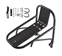 AsrMyjcx Porte-Bagages Avant Vélo Support Porte Panier Structure Aluminium Allié Conception Antidérapante Montage Fiable Adapté, Porte-Bagages Avant en Alliage D Aluminium avec Collier De Serrage