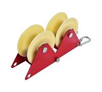 AsrMyjcx Protection de Bord de Corde avec Poulie Métallique, Mécanisme de Verrouillage d'angle Robuste, Protection de Corde Renforcée et Enrouleur, S