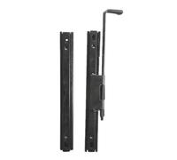 AsrMyjcx Rail de Siège Chariot Élévateur Guide de Glissière Robuste Actionnement par Levier 80mm Avant 80mm Arrière Profil Compact Métal Noir Convient à la