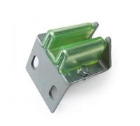 AsrMyjcx Sabot de Guidage d'ascenseur Ensemble Sabot Guide Contrepoids Chaussure Tête WM Support Métal Doublure Plastique Angle Droit Pose sur Rail Fixation à, 16mm, Entraxe 70mm Trou Oblong