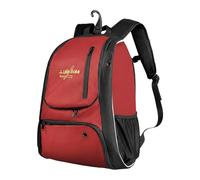 AsrMyjcx Sac à Dos de Baseball avec Bretelles Rembourrées Doubles, Sac D'équipement Multifonctionnel avec Compartiment à Chaussures Séparé et Multiples Poc, Rouge