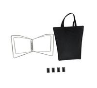 AsrMyjcx Support de Rangement Stand Pliable Portable Léger pour Glacière Rack Universel Robuste pour Bac de Rangement Porte-valises Porte-Ice Bucket Conçu pour, Argent