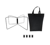 AsrMyjcx Support de Rangement Stand Pliable Portable Léger pour Glacière Rack Universel Robuste pour Bac de Rangement Porte-valises Porte-Ice Bucket Conçu pour, Noir