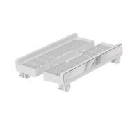 AsrMyjcx Support D'ordinateur, Rehausseur D'ordinateur, Support pour Unité Centrale Mobile, Support pour PC de Jeu, pour La Maison, Grain de Marbre Blanc