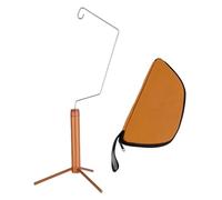 AsrMyjcx Support Lanterne Camping Accroche-Lampe de Jardin Démontable en Métal Robuste Socle Portable à Légère Adapté Au Décoration, Bronze