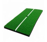 AsrMyjcx Tapis d'Entraînement de Swing de Golf Tapis d'Impact Tapis de Frappe Tapis de Practice avec Ligne de Centrage Surface Courte pour Propre et Base