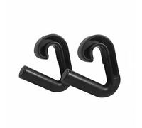 AsrMyjcx Training Handle Poignée d'Entraînement Barre de Tirage Poignée de Traction Poignée de Musculation Double Prises pour Activer Dos Biceps Avant-Bras, Noir, 90° 1 Paire