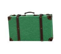 AsrMyjcx Valise antique, coffre à trésors, robuste, décoration de table, coffret en bois, boîte décorative pour la maison, les mariages et les, Vert