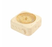 AsrMyjcx Wave Projection Vagues Lumineux Enceinte Audio Lampe d'Ambiance BT 5.3 Portable en Effets Eau sur Murs Ornement Bureau Moderne Adapté à la Chambre, Jaune