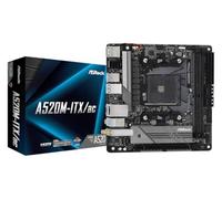 Asrock Carte Mère Am4 A520m-itx/ac One Size Black / Silver