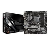 ASRock B450M PRO4 - Carte-mère - micro ATX - Socket AM4 - AMD B450 Chipset - USB 3.1 Gen 1, USB-C Gen2, USB 3.1 Gen 2 - Gigabit LAN - carte graphique embarquée (unité centrale requise) - audio HD (8 canaux)