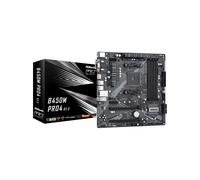 Asrock B450M Pro4 R2.0 : Carte mère AMD B450 micro ATX Socket AM4, DDR4, Dual M.2, USB 3.2 Gen2 Type-A/C, PCIe 3.0, AMD StoreMI, Polychrome RGB