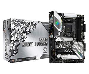 ASRock B550 STEEL LEGEND, Carte Mère, Supporte la 3ème Génération d'AMD4 Ryzen, PCIe 4.0