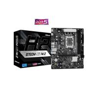 Asrock B760M-H2/M.2 : Carte mère micro ATX Intel B760, Socket LGA 1700, DDR5 128Go max, 2.5GbE, M.2, SATA III, RAID 0/1/5/10, Windows 10/11