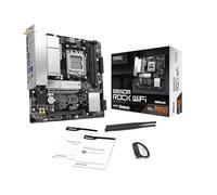 ASRock Carte mère B850M Rock WiFi Socket AM5 Micro-ATX, Prend en Charge AMD Ryzen 9000/8000/7000 Series, DDR5 8200+ (OC), PCIe 5.0, WiFi 6E, 2.5G LAN B850