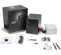 ASRock DeskMeet X300 Mini PC Barebone Kit - Prise AMD AM4, Prend en Charge Les processeurs Ryzen 5000/4000/3000G, DDR4-3200MHz, PCIe 3.0 x16, Dual M.2, USB 3.2 Gen2 Type-C, Bloc d'alimentation 500 W