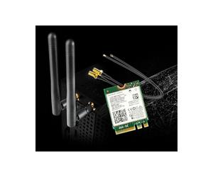 Asrock DeskMini WiFi Kit Interne - WLAN / Bluetooth - Interface M.2 - Connectivité sans fil - Antenne Externe - Compatible DeskMini - Réf: 90-BXG2T0-A0XCR7Z