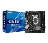 ASRock Carte mère H610M-HDV - LGA1700 H610 - Micro-ATX - DDR4 - USB 3.2 Gen1 - Gigabit LAN