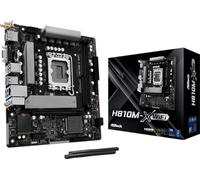 ASRock Carte mère H810M‑X Gen5 WiFi Micro‑ATX LGA1851 H810 USB‑C 3.2 Gen 1 Wi‑Fi 6 2,5 Gb/s