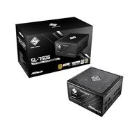 ASRock Steel Legend SL-750G Bloc d'alimentation 750 W ATX3.1 iCOOL Full Modular 135 mm FDB Fan 80 Plus Gold Cybenetics Platinum PCIe5.1 Câble 12 V-2 x 6 Condensateur japonais Boost 5 V