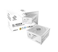 ASRock Steel Legend White Edition SL-850GW 850 W ATX 3.1 PCle 5.1 Full Modular Ventilateur FDB 135 mm Alimentation Intelligente 80 Plus Gold Cybenetics Platinum Câble 12 V-2 x 6
