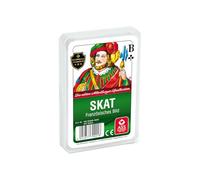 Cartamundi – Jeu de cartes Skat – Enseignes françaises – 32 cartes – Étui plastique