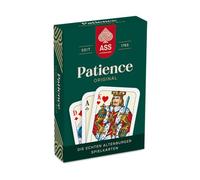 ASS Altenburger Patience Jeu de cartes ? 2 × 26 mini cartes à jouer + 3 jokers ? Jeu de cartes compact avec motif de moineau ? Pour Rommé, Canasta, Bridge, Skat, Mau-Mau, Durak et voyages