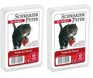 ASS Cartes à Jouer Originales Peter Altenburger Noires à partir de 4 Ans (Lot de 2)
