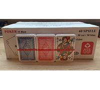ASS - coffret de cartes à jouer Altenburger, QUALITÉ PRO, pour RAMI, BRIDGE, CANASTA, POKER, SKAT (8 jeux en tout)