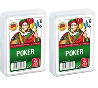 ASS Philos - 6688 - Jeu de Cartes de Poker - French Picture - Étui Plastique (Lot de 2)