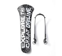 Ass Savers Win Wing 2 Gravel - Excellent garde-boue arrière hors ligne pour vélos de gravier avec triangle noir, largeurs de pneus jusqu'à 60 mm, ultra léger, clipsable, installation et retrait