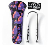 Ass Savers Win Wing MTB - Roks, garde-boue arrière pour VTT (26" à 29") avec triangle noir, largeur de pneu jusqu'à 76 mm, ultra léger, clipsable, installation et retrait faciles, montage sécurisé