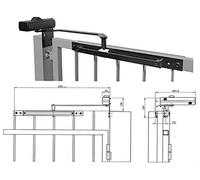 Ferme portail DC620 réversible Noir ASSA ABLOY pour porte 1000 mm - DC620G-9004
