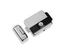 ASSA ABLOY CORNI Serrure électrique à appliquer pour portails NF5011/1GR réversible, Gris, entrée réglable 50-70 mm