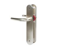ASSA ABLOY Ensemble poignée San Diego grt sur plaque longue champagne n° 3559758